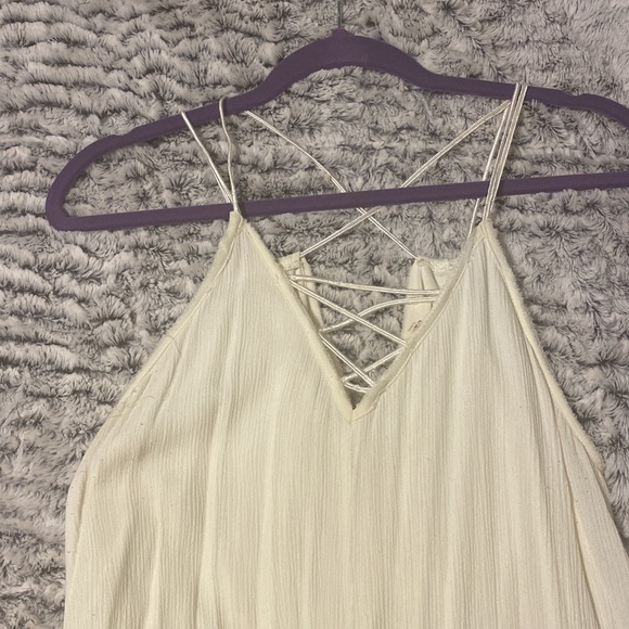 Cream dress size Large - Picture 3 of 6